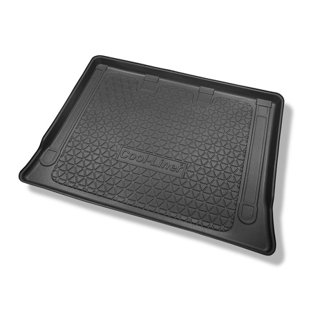 Tapis de coffre adapté pour Mercedes-Benz Vito W447 Van (10.2014-....) - bac de coffre - protection de coffre voiture - derrière troisième rangée de sièges; version Extra longue (Extra Long) (empattement 3430 mm, longueur du véhicule 5370 mm); sans sépara