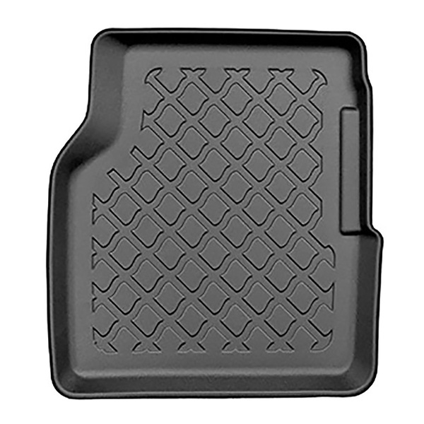Tapis de sol en TPE adapté pour Jeep Compass II SUV (08.2017-....) - non pour version Plug-in hybride - tapis de voiture - noir