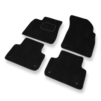 Tapis de Sol Velours adapté pour Audi Q7 II (2015-....) - Premium tapis de voiture - noir