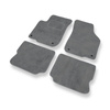 Tapis de Sol Velours adapté pour Seat Toledo II Berline (1999-2004) - Premium tapis de voiture - gris