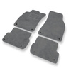 Tapis de Sol Velours adapté pour Audi A6 III C6 FL Avant, Berline (2006-2011) - Premium tapis de voiture - gris