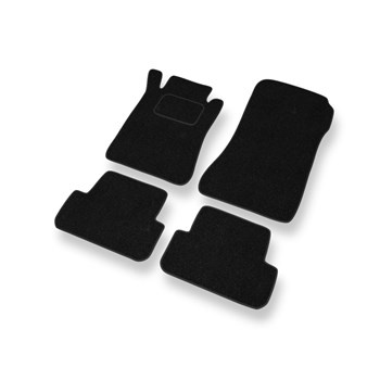 Tapis de Sol Feutres adapté pour Mercedes-Benz CLK A209, C209 (2003-2009) - tapis de voiture - noir