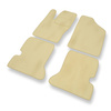 Tapis de Sol Velours adapté pour Fiat Seicento (1998-2010) - Premium tapis de voiture - beige