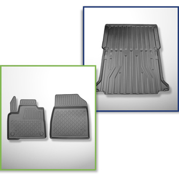 Kit tapis de coffre et tapis de voiture TPE pour: Mercedes-Benz Citan W420 Van (