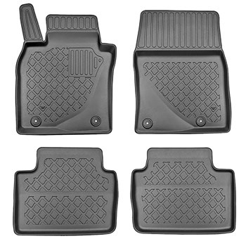 Tapis de sol en TPE adapté pour Mazda CX-30 SUV (08.2019-....) - tapis de voiture - noir