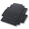 Tapis de sol en caoutchouc adapté pour Opel Astra K Hayon, Sports Tourer (2015-2022) - tapis de voiture - noir - 4 pcs.