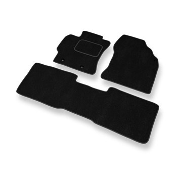 Tapis de Sol Velours adapté pour Toyota Corolla XI (2013-2018) - Premium tapis de voiture - noir