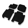 Tapis de Sol Velours adapté pour Honda Jazz IV (2015-2020) - Premium tapis de voiture - noir
