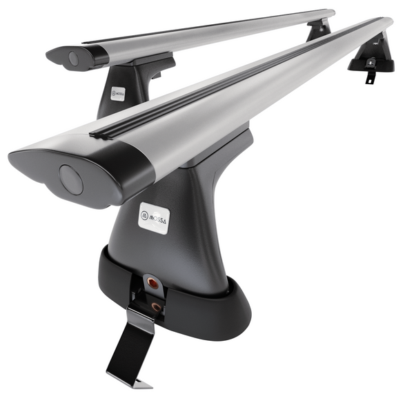 Barres de toit en aluminium adapté pour Ford Mondeo mk IV Break (2007-2014) - Porte-Bagages de Voiture argent - toit normal