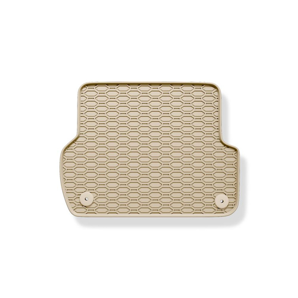 Tapis de sol en caoutchouc adapté pour Seat Exeo (2008-2013) - tapis de voiture - beige