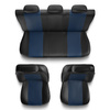 Housses de siège adaptées pour Jeep Compass I, II (2007-....) - housse siege voiture universelles - couverture siege - CM-BL