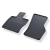 Tapis de sol en caoutchouc adapté pour Skoda Octavia III Break, Liftback (2013-2020) - tapis de voiture - noir - 2 pcs.