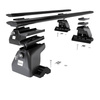 Barres de toit en aluminium adapté pour Dodge Grand Caravan Van (2001-2005) - Porte-Bagages de Voiture noir - profil T