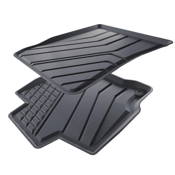 Tapis de sol en TPE adapté pour Opel Astra L Plug-In Hybrid Sports Tourer (2021-....) - tapis de voiture - noir