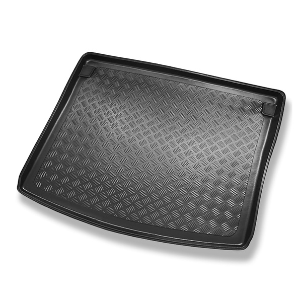 Tapis de coffre adapté pour Volkswagen Caddy Startline Break (2003-10.2020) - bac de coffre - protection de coffre voiture - 5 places; tôle sur les parois latérales du coffre