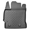 Tapis de sol en TPE adapté pour Toyota Auris II Hayon (12.2015-10.2022) - aussi pour la version hybride - tapis de voiture - noir