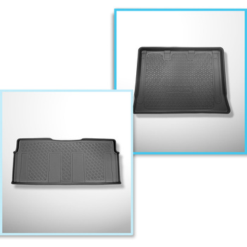 Kit tapis de coffre et tapis de voiture TPE pour: Mercedes-Benz EQV 300 Van (10.