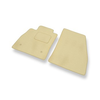 Tapis de Sol Velours adapté pour Ford KA+ (2016-2021) - Premium tapis de voiture - beige