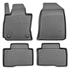 Tapis de sol en TPE adapté pour SsangYong Tivoli Grand Crossover (06.2021-....) - tapis de voiture - noir