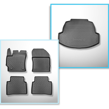 Kit tapis de coffre et tapis de voiture TPE pour: Toyota Corolla XII E210 Berlin