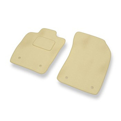Tapis de Sol Velours adapté pour Audi A1 I 8X Hayon, Sportback (2010-2018) - Premium tapis de voiture - beige
