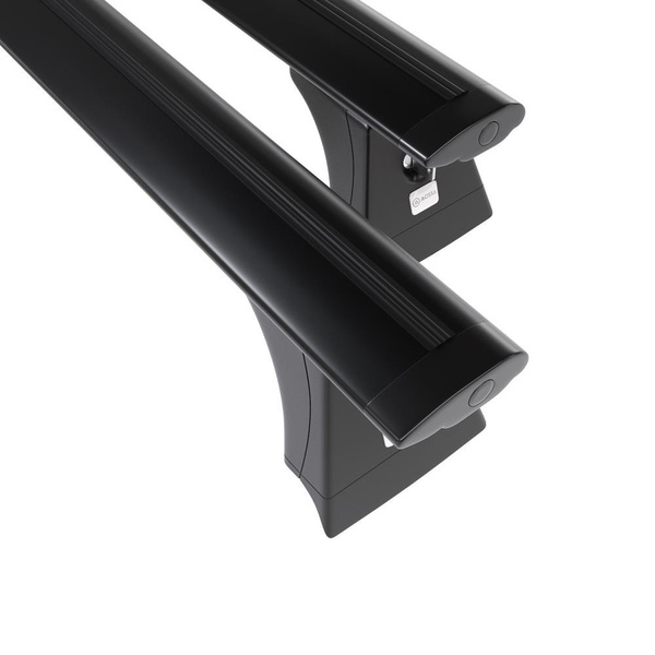 Barres de toit en aluminium adapté pour Toyota RAV4 V SUV (2019-....) - Porte-Bagages de Voiture noir - rails intégrés