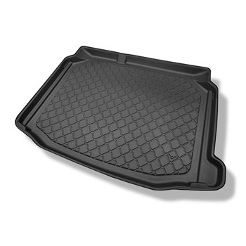 Tapis de coffre adapté pour Seat Leon III, III SC 5F Hayon (11.2012-03.2020) - bac de coffre - protection de coffre voiture - coffre inférieur; sans plancher double du coffre