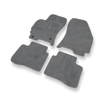 Tapis de Sol Velours adapté pour Ford Mondeo III (2000-2007) - Premium tapis de voiture - gris
