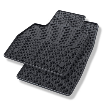 Tapis de sol en caoutchouc adapté pour Mercedes-Benz Citan (2012-2021) - tapis de voiture - noir