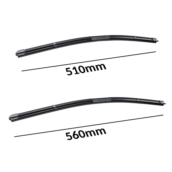 Balais d'essuie-glace de pare-brise adaptés pour Hyundai Terracan SUV (01.2001-10.2006) - balais plat