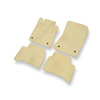 Tapis de Sol Velours adapté pour Mercedes-Benz Classe E W211 (2002-2009) - Premium tapis de voiture - beige