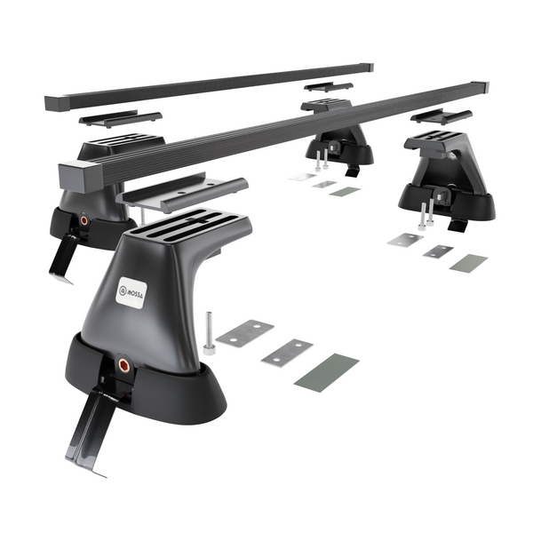 Barres de toit en acier adapté pour Nissan Note mk I Monospace (2005-2013) - Porte-Bagages de Voiture noir - toit normal