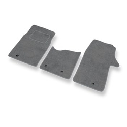 Tapis de Sol Velours adapté pour Fiat Talento 296 Van (2016-2021) - Premium tapis de voiture - gris