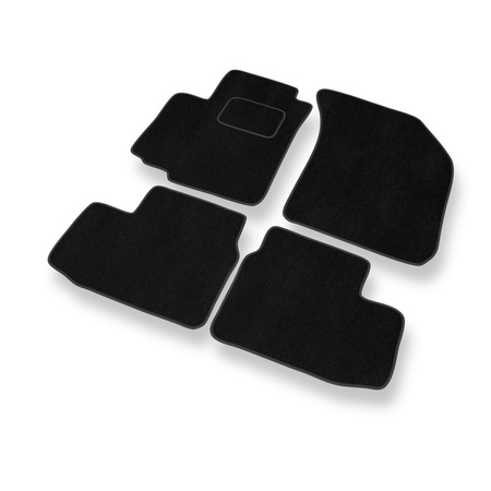 Tapis de Sol Velours adapté pour Opel Agila B (2008-2014) - Premium tapis de voiture - noir