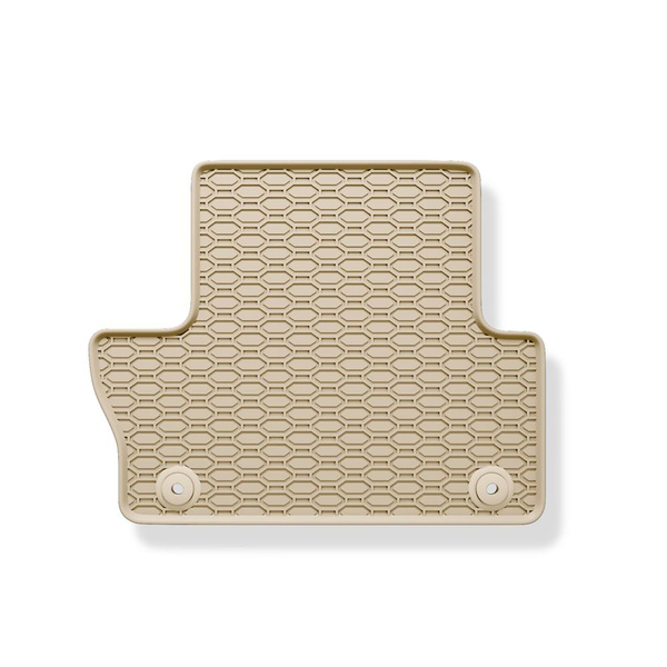Tapis de sol en caoutchouc adapté pour Volvo XC60 I (2008-2017) - tapis de voiture - beige