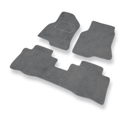 Tapis de Sol Velours adapté pour Chevrolet Captiva I SUV (2006-2011) - Premium tapis de voiture - gris