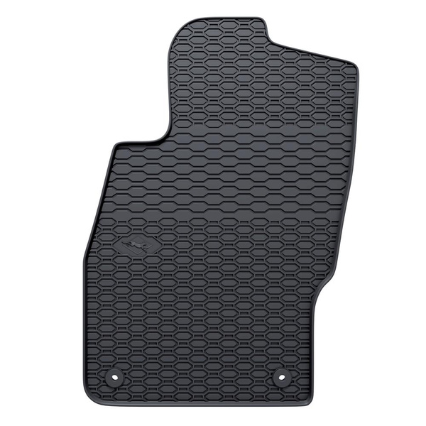 Tapis de sol en caoutchouc adapté pour Opel Corsa E Hayon, Van (2014-2019) - tapis de voiture - noir - 4 pcs.