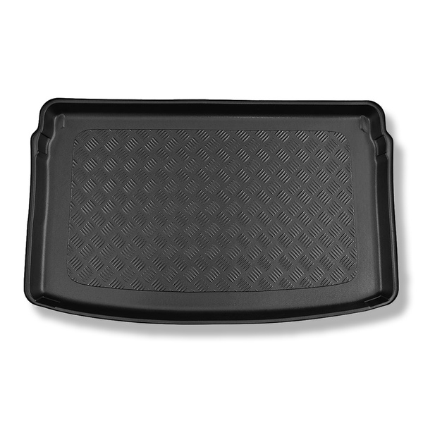 Tapis de coffre adapté pour Audi A1 GB Sportback (07.2018-....) - bac de coffre - protection de coffre voiture - coffre supérieur; plancher amovible en la position la plus haute