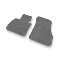 Tapis de Sol Velours adapté pour BMW X2 (2018-2023) - Premium tapis de voiture - gris