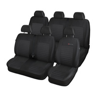 Housses de siège sur mesure adaptées pour Fiat Ducato II Van (2006-2014) 7 places - housse siege voiture - couverture siege - E4