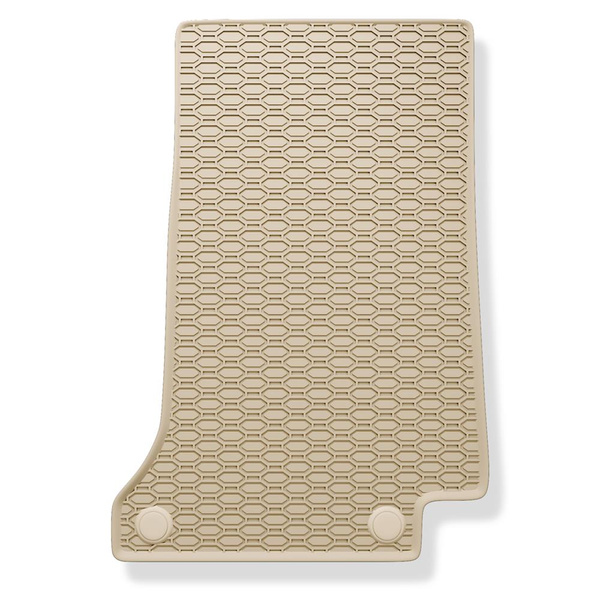 Tapis de sol en caoutchouc adapté pour Mercedes-Benz Classe C W205 (2013-2021) - tapis de voiture - beige