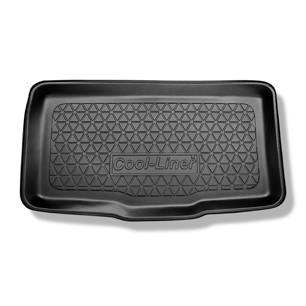 Tapis de coffre adapté pour Fiat Panda III Hybrid Hayon (02.2020-....) - bac de coffre - protection de coffre voiture - coffre inférieur; City Life, Sport, City Cross, Cross