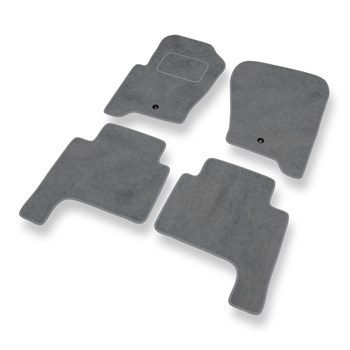 Tapis de Sol Velours adapté pour Land Rover Discovery III (2004-2009) - Premium tapis de voiture - gris