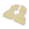 Tapis de Sol Velours adapté pour Fiat Freemont Crossover (2011-2016) - Premium tapis de voiture - beige