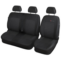 Housses de siège sur mesure adaptées pour Citroen Berlingo III Van (2018-....) trois sièges individuels - housse siege voiture - couverture siege - E4