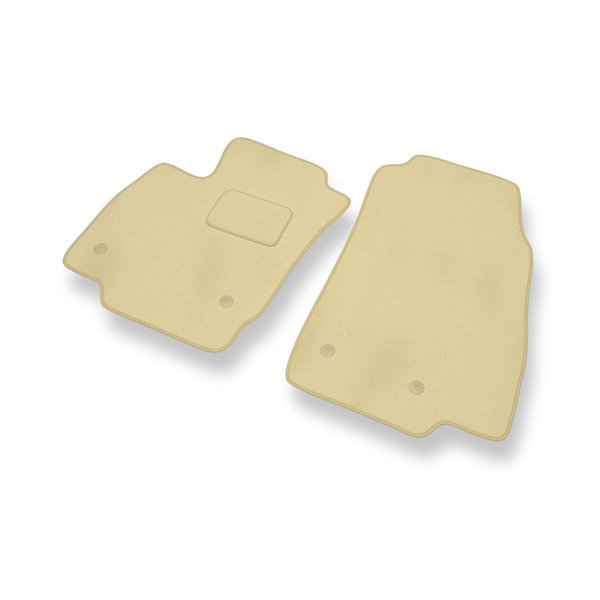 Tapis de Sol Velours adapté pour Ford B-MAX Monospace (2012-2017) - Premium tapis de voiture - beige