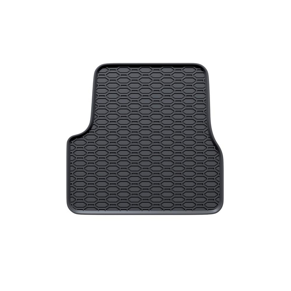 Tapis de sol en caoutchouc adapté pour Opel Mokka B SUV (2019-....) - tapis de voiture - noir - 4 pcs.