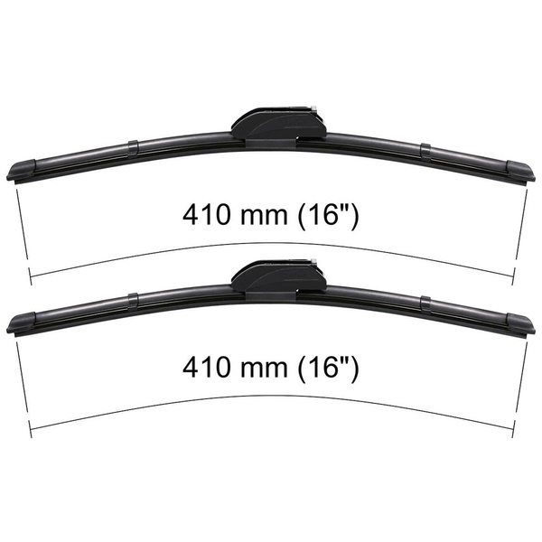 Balais d'essuie-glace de pare-brise adaptés pour Toyota Hilux VI Pick-Up (1997-2005) - balais plat