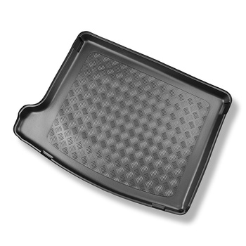 Tapis de coffre adapté pour Jeep Compass II MP 4xe Plug-in Hybrid SUV (07.2020-....) - bac de coffre - protection de coffre voiture - coffre supérieur; plancher amovible en la position la plus haute
