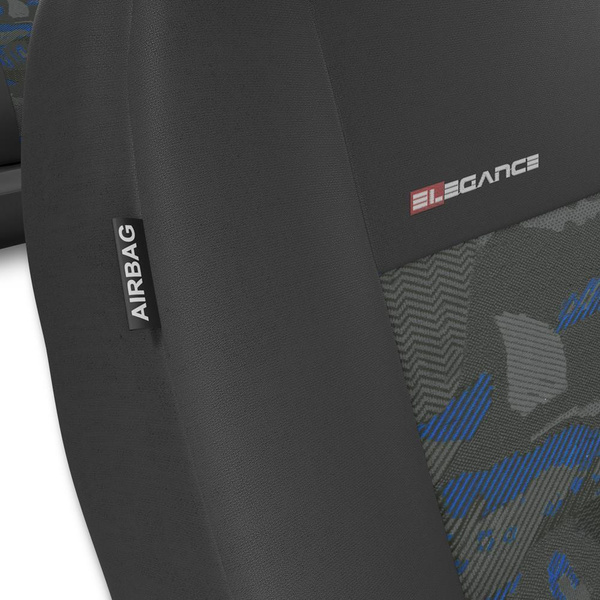 Housses de siège adaptées pour Citroen C2 (2003-2009) - housse siege voiture universelles - couverture siege - UNE-BL